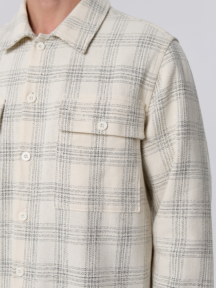 Мужская рубашка джинсовая прямого кроя 