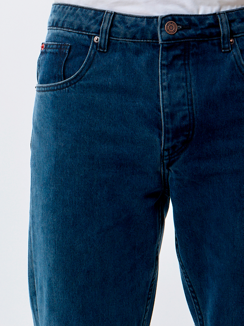 Мужские джинсы EDWARD прямого кроя темно-синие