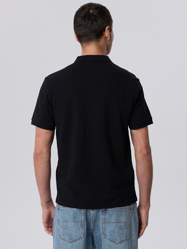 Мужское поло с коротким рукавом прямого кроя 