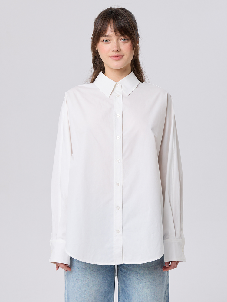 Женская рубашка свободного кроя 