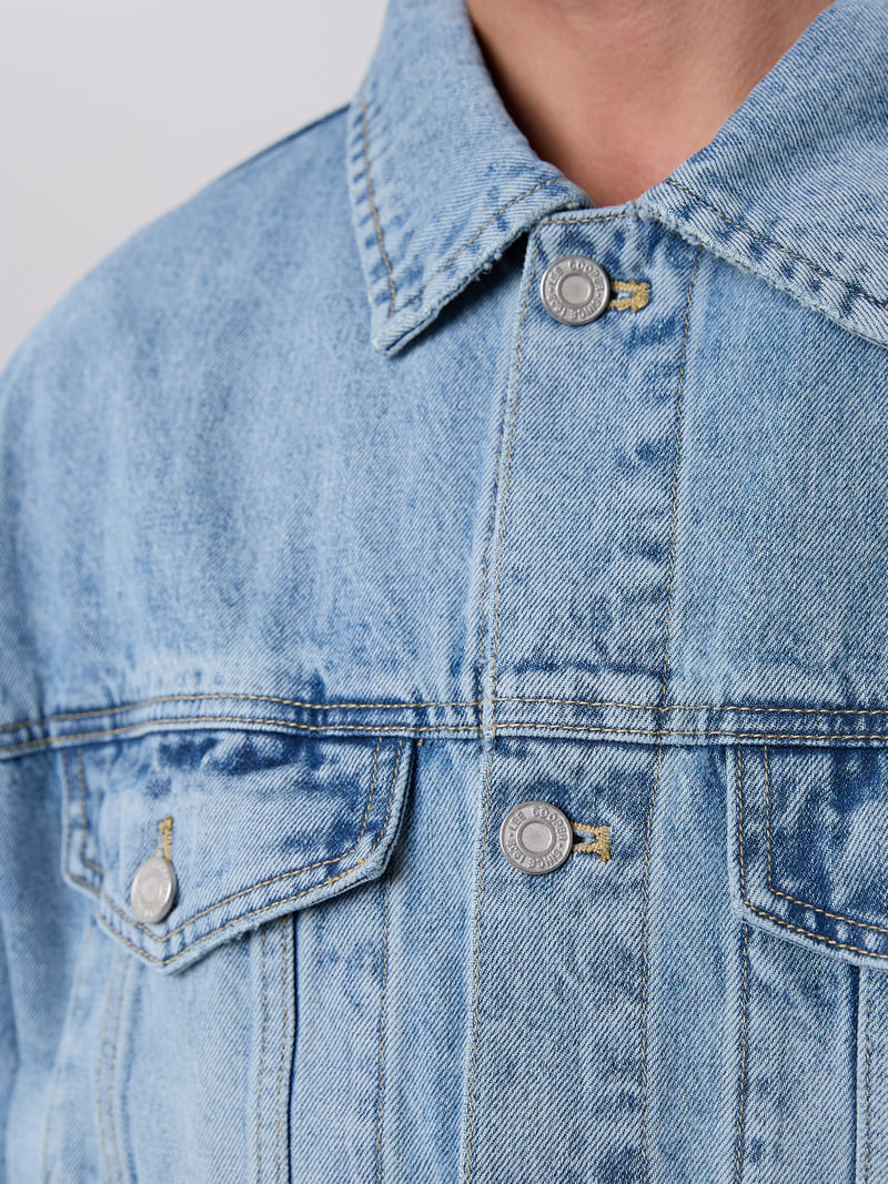 Мужская куртка джинсовая свободного кроя КЭЛВИН (CALVIN)