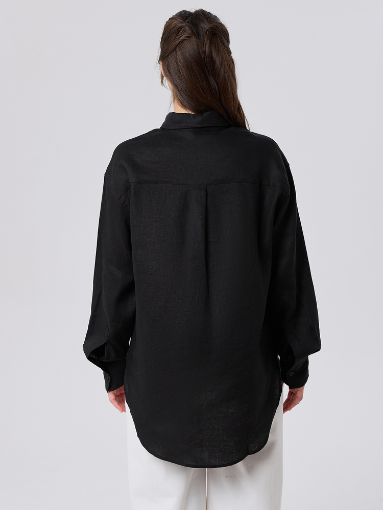 Женская рубашка льняная 