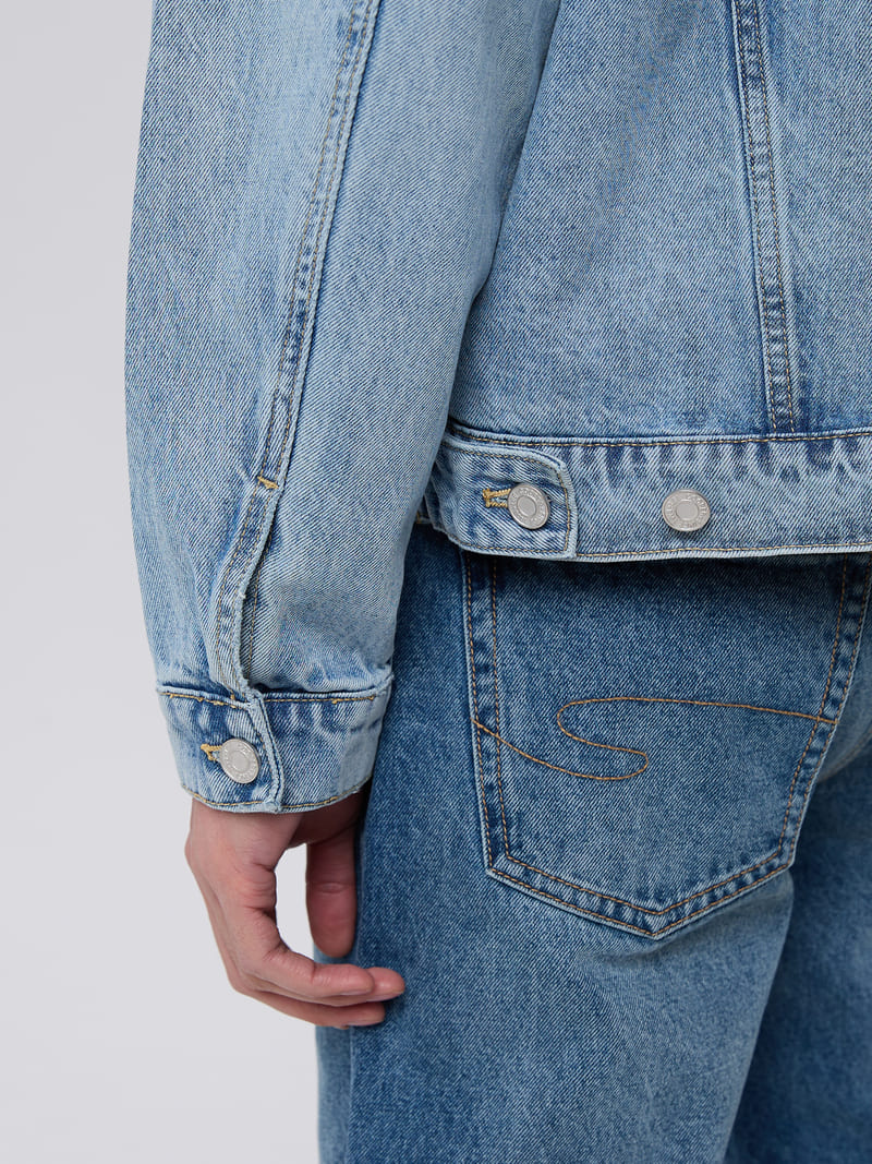 Мужская куртка джинсовая свободного кроя КЭЛВИН (CALVIN)