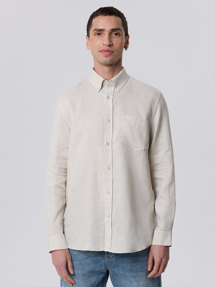 Мужская рубашка джинсовая