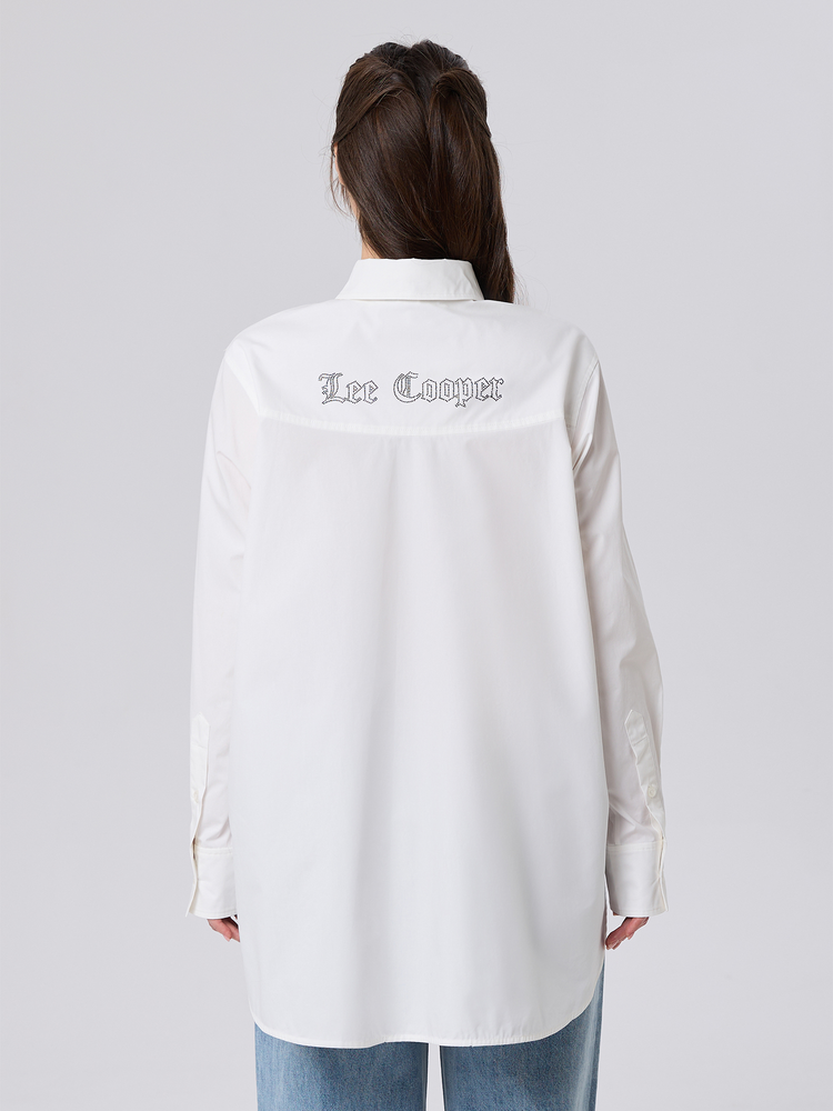 Женская рубашка свободного кроя 