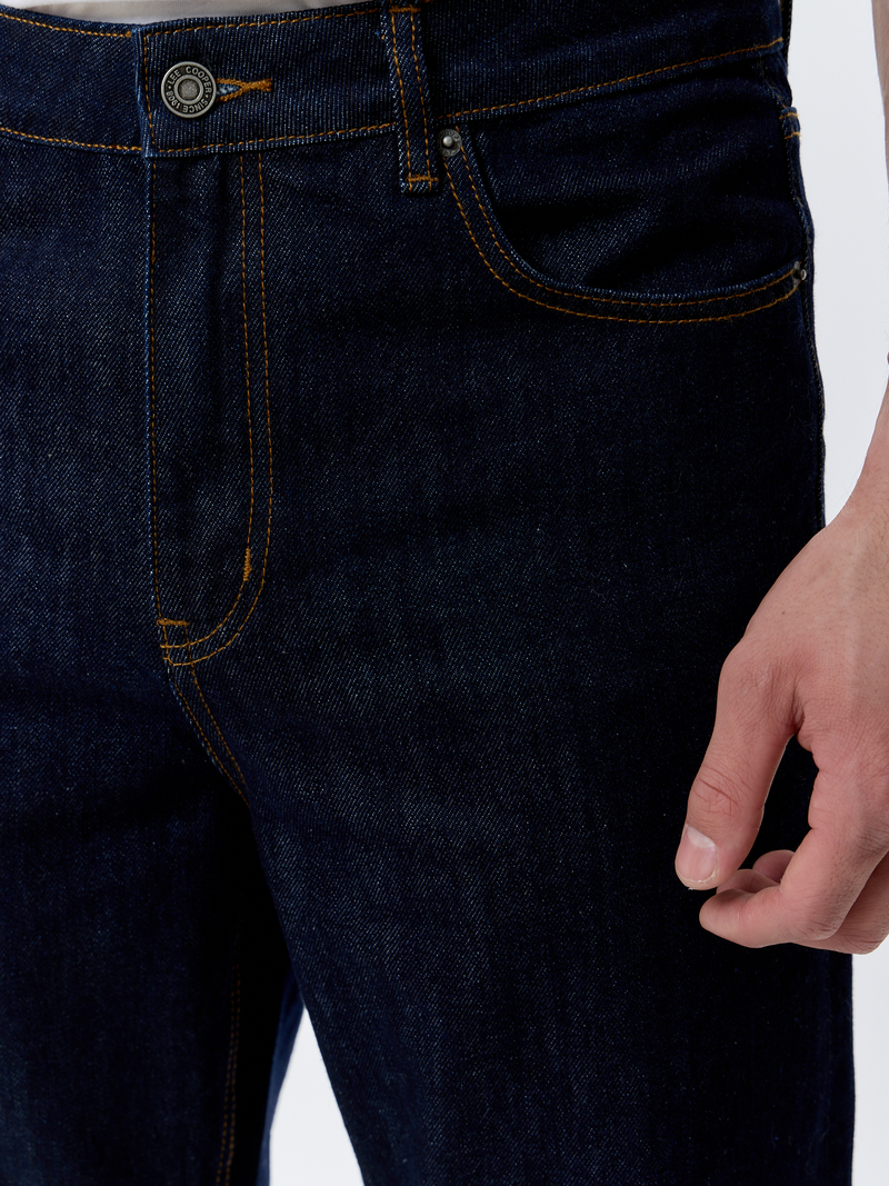 Мужские джинсы HARRISON свободного прямого кроя темно-синие