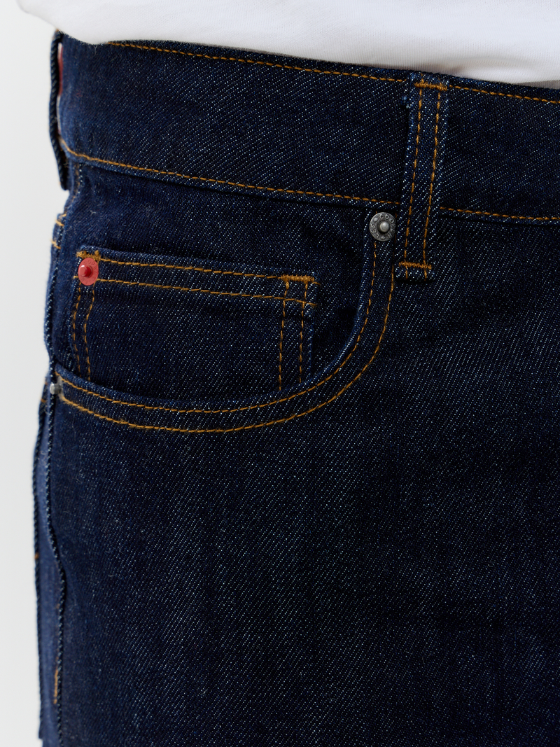 Мужские джинсы HARRISON свободного прямого кроя темно-синие